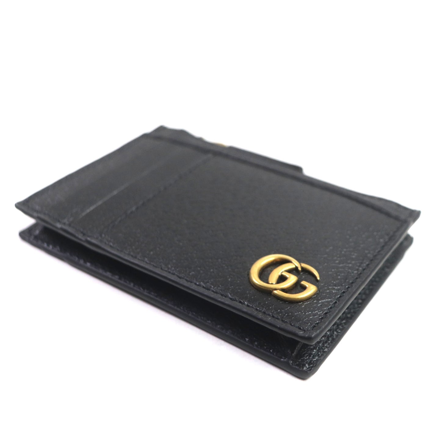 GUCCI Card Case 657589 leather black