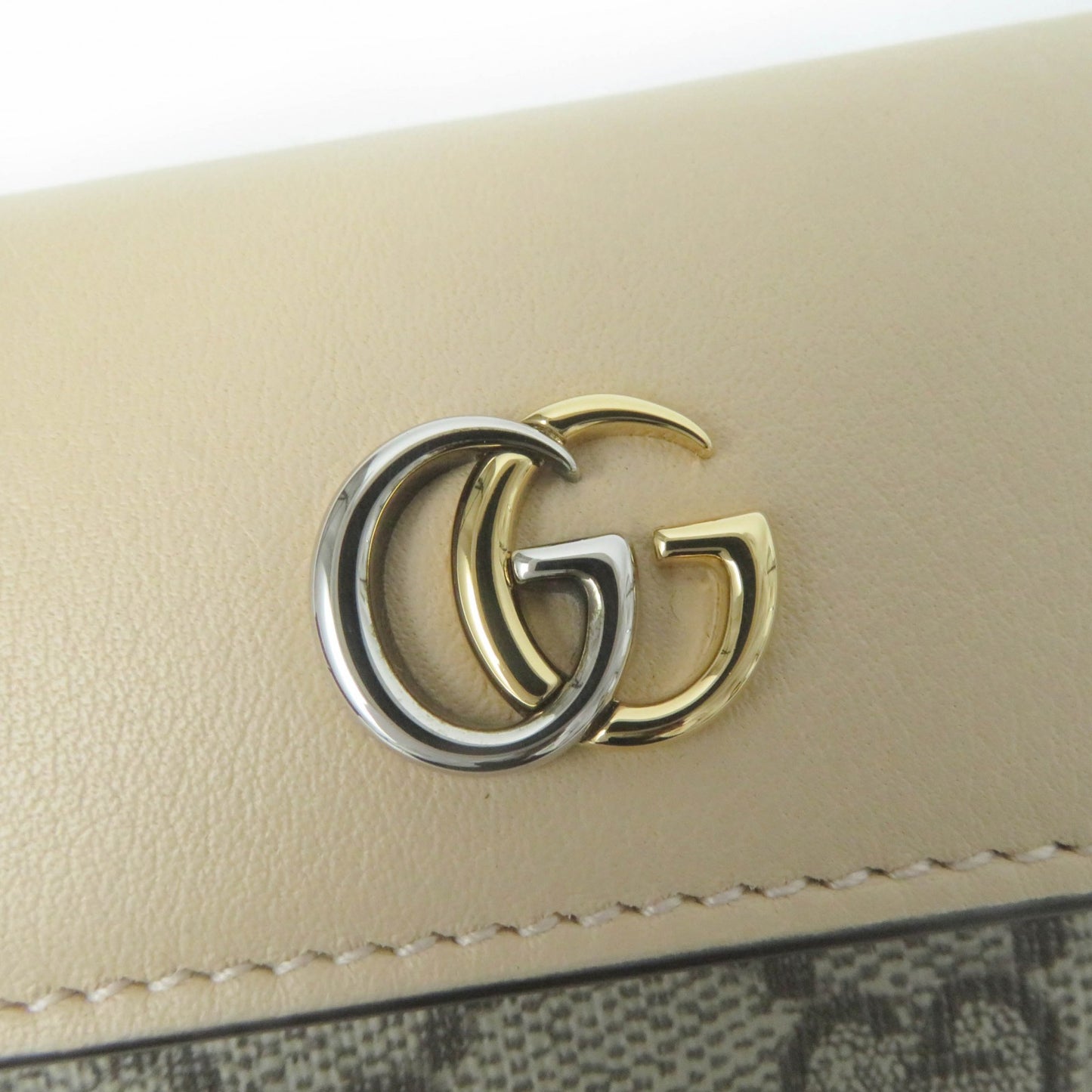 GUCCI Key case Key holder 795649 leather beige Double G Key case Key holder