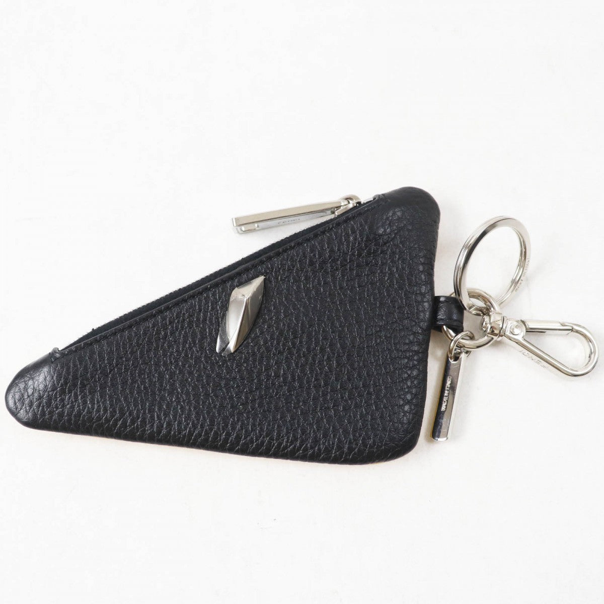 FENDI Coin case leather yellow Bugseye