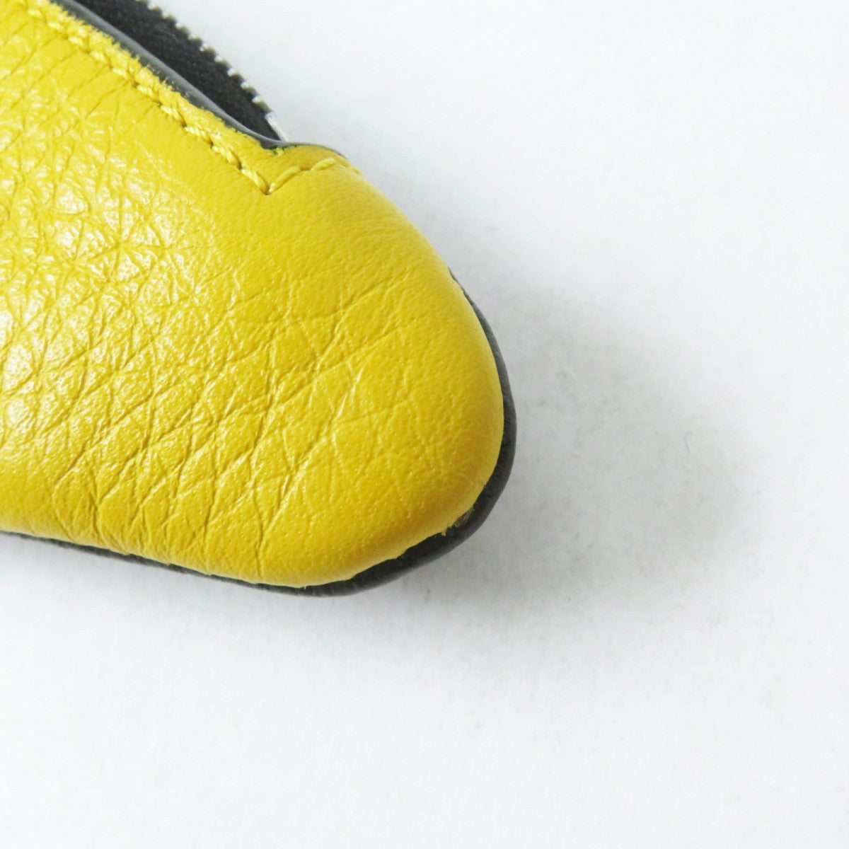 FENDI Coin case leather yellow Bugseye