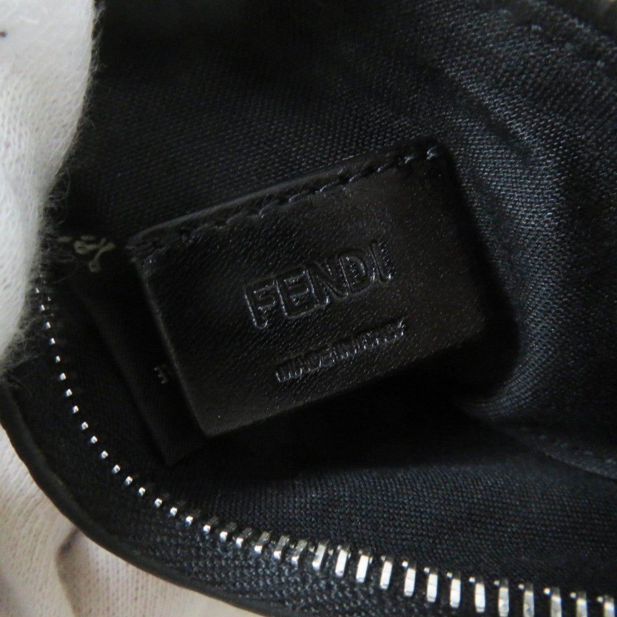 FENDI Coin case leather yellow Bugseye