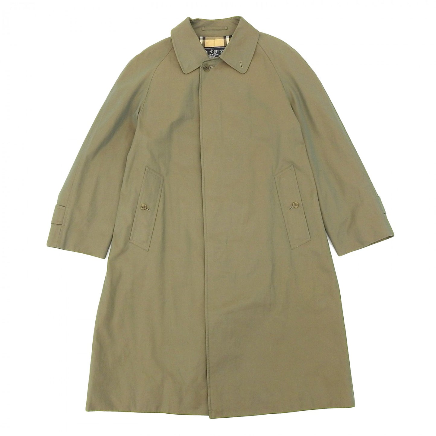 BURBERRY Stainless collar coat cotton Khaki beige 90 165