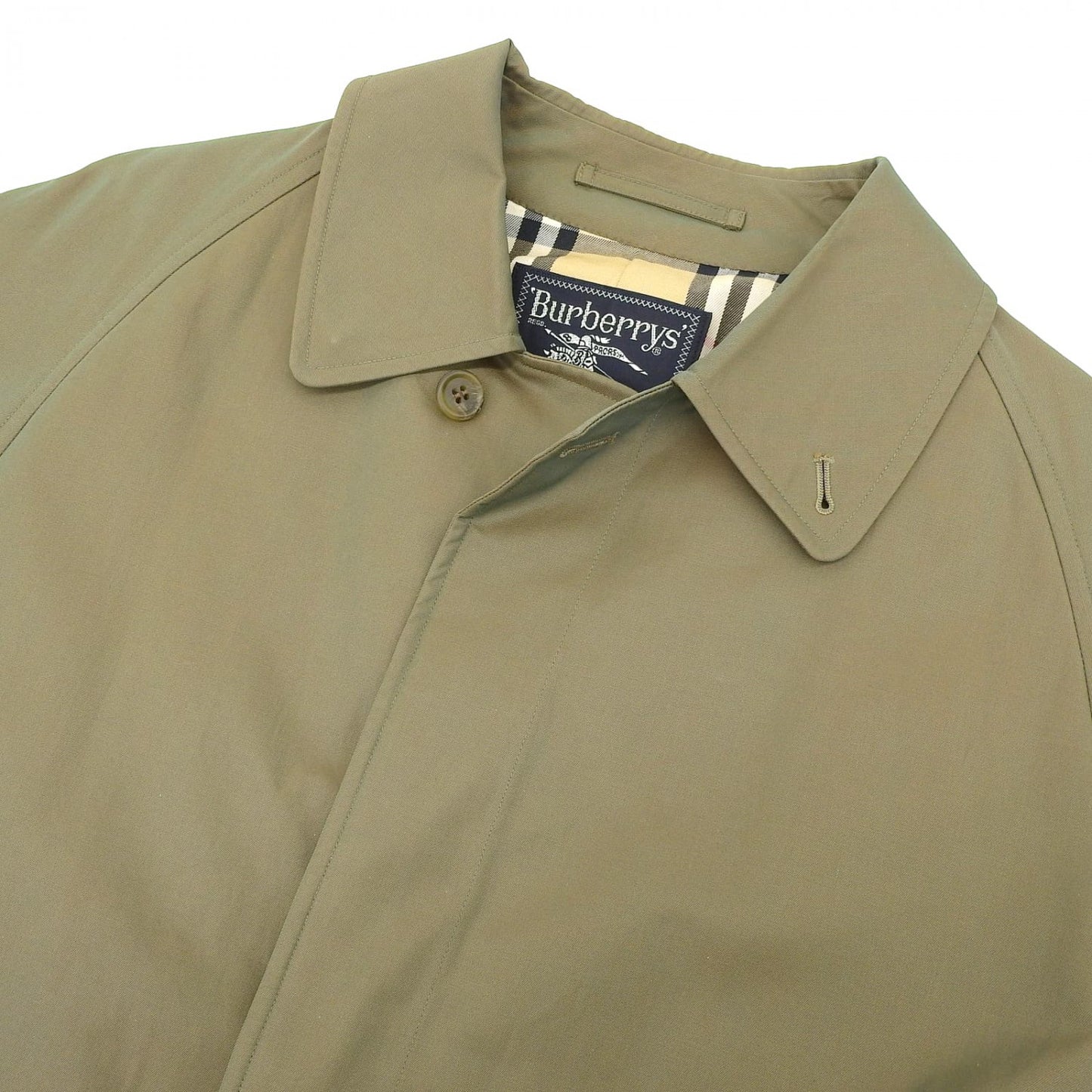 BURBERRY Stainless collar coat cotton Khaki beige 90 165