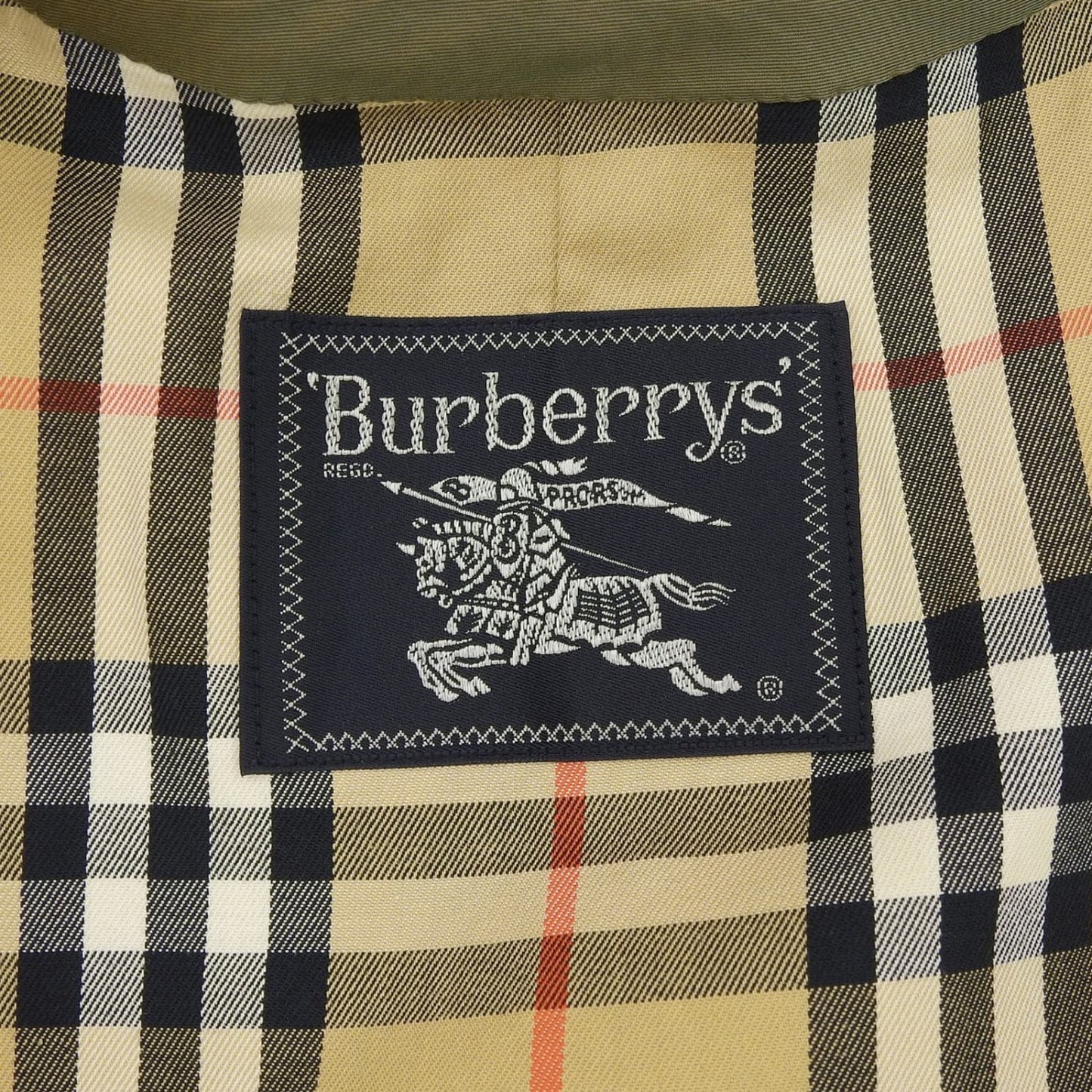 BURBERRY Stainless collar coat cotton Khaki beige 90 165