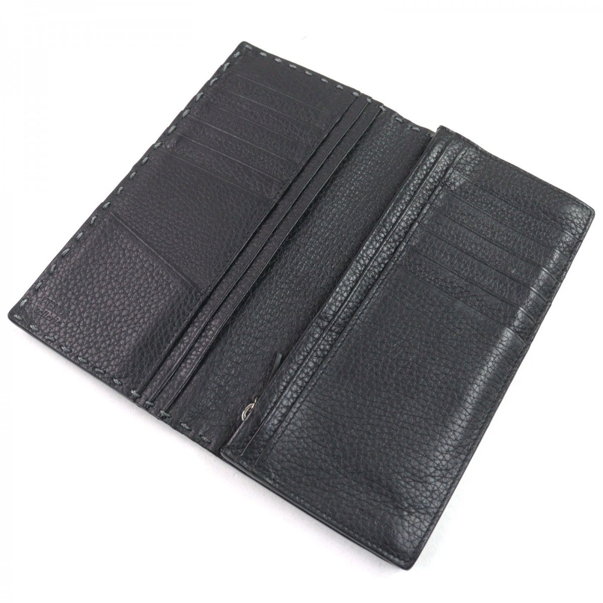 FENDI Long Wallet Purse 7M0186 Calfskin gray SELLERIA SELLERIA