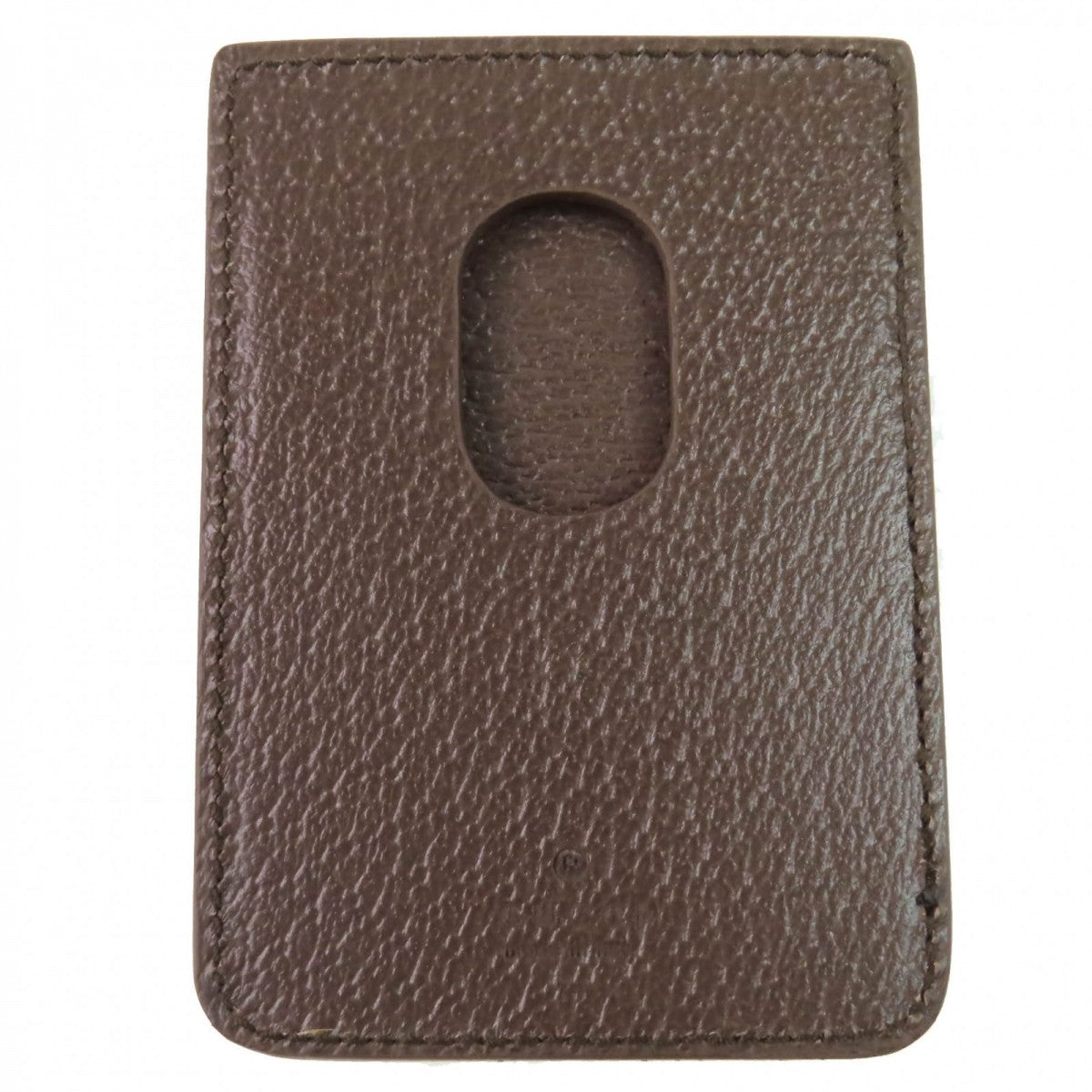 GUCCI Card Case 817197 PVC x leather, GG Supreme canvas beige Magnetic Card Case for Smartphones