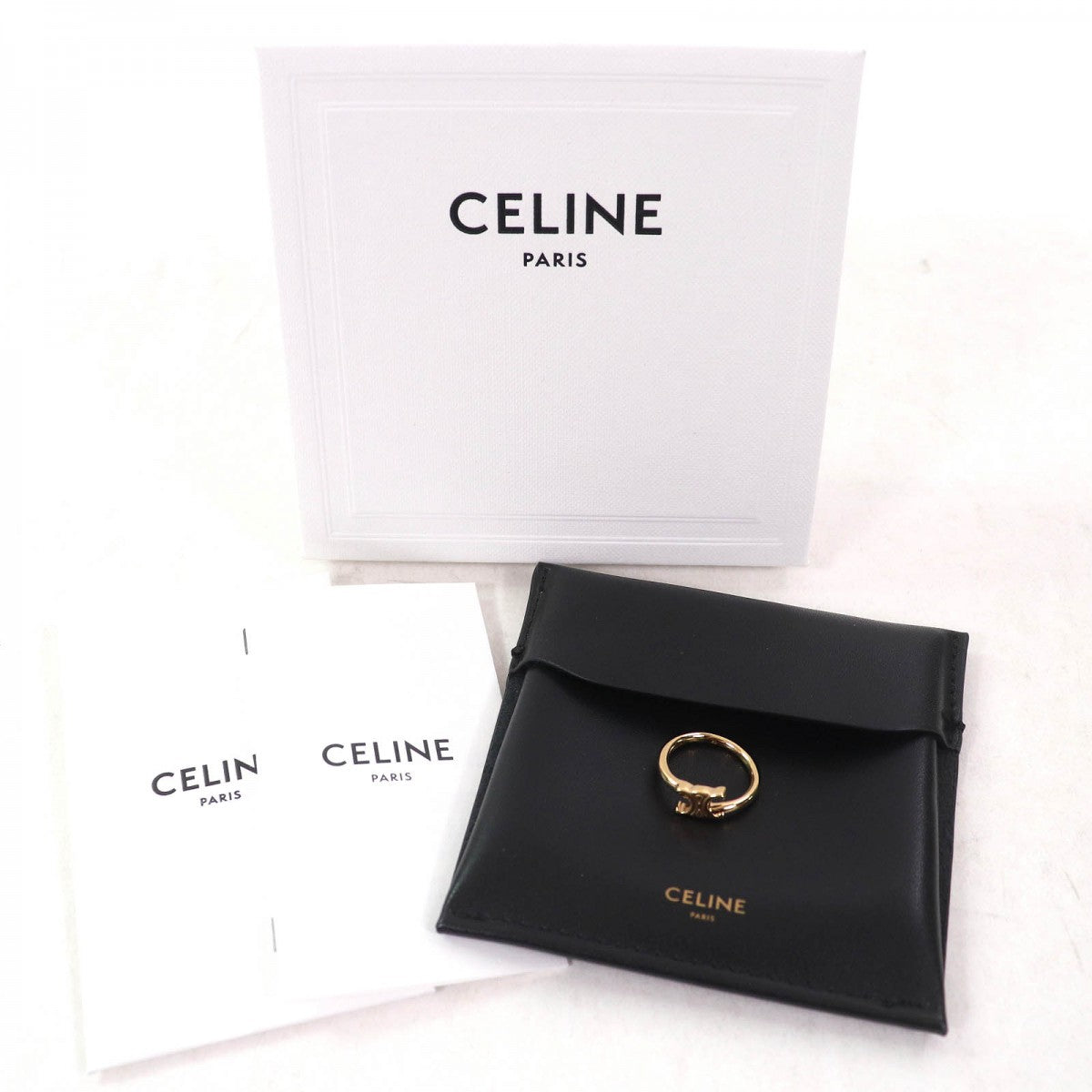 CELINE Ring 460PP6BRA ー gold 50