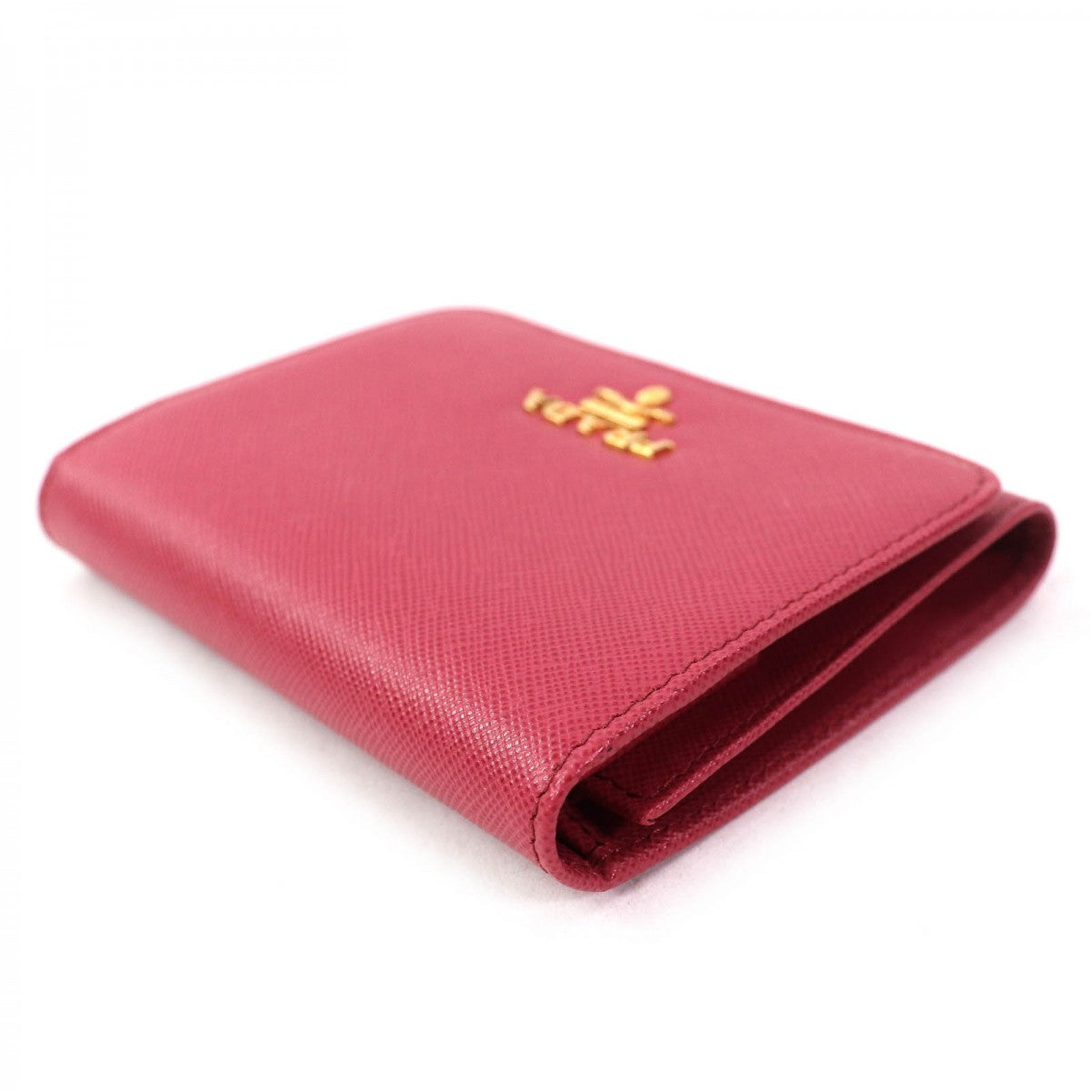 PRADA Tri-fold wallet 1M0176 Safiano leather BRUYERE Pink type SAFFIANO METAL