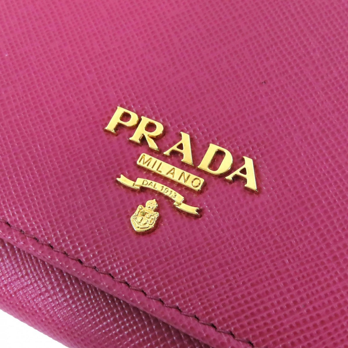 PRADA Tri-fold wallet 1M0176 Safiano leather BRUYERE Pink type SAFFIANO METAL