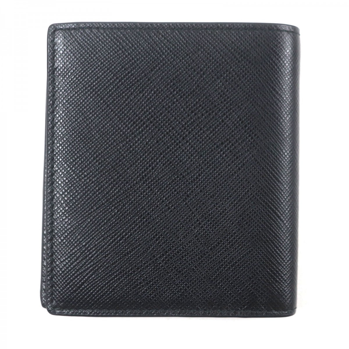 PRADA Bifold Wallet 2MO004 Safiano leather Black green