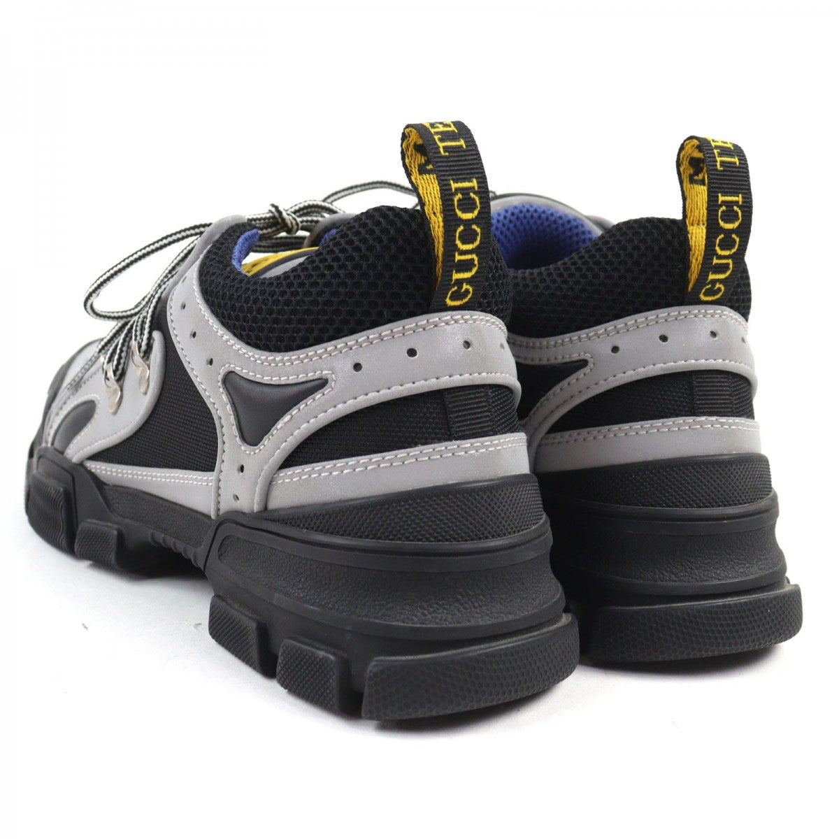 GUCCI sneakers Calf leather Gray type Flashtrek Flashtrek 7