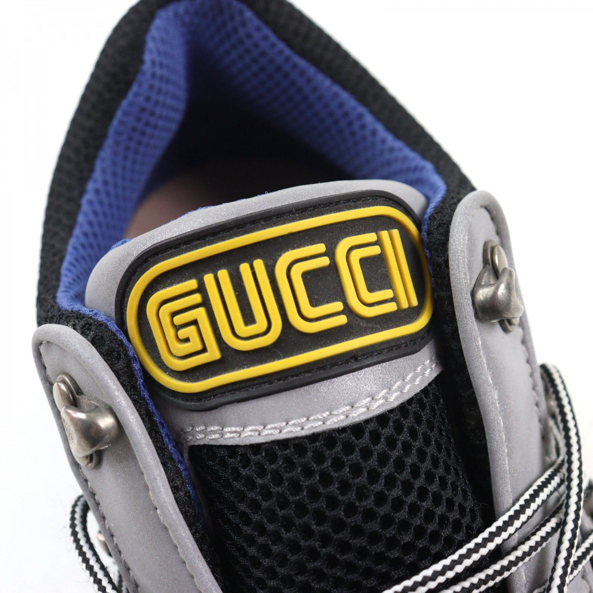 GUCCI sneakers Calf leather Gray type Flashtrek Flashtrek 7