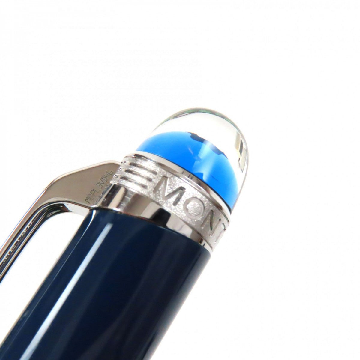 MONTBLANC Ballpoint pen metal Two-tone (navy) Starwalker New Blue Planet Blue Dome