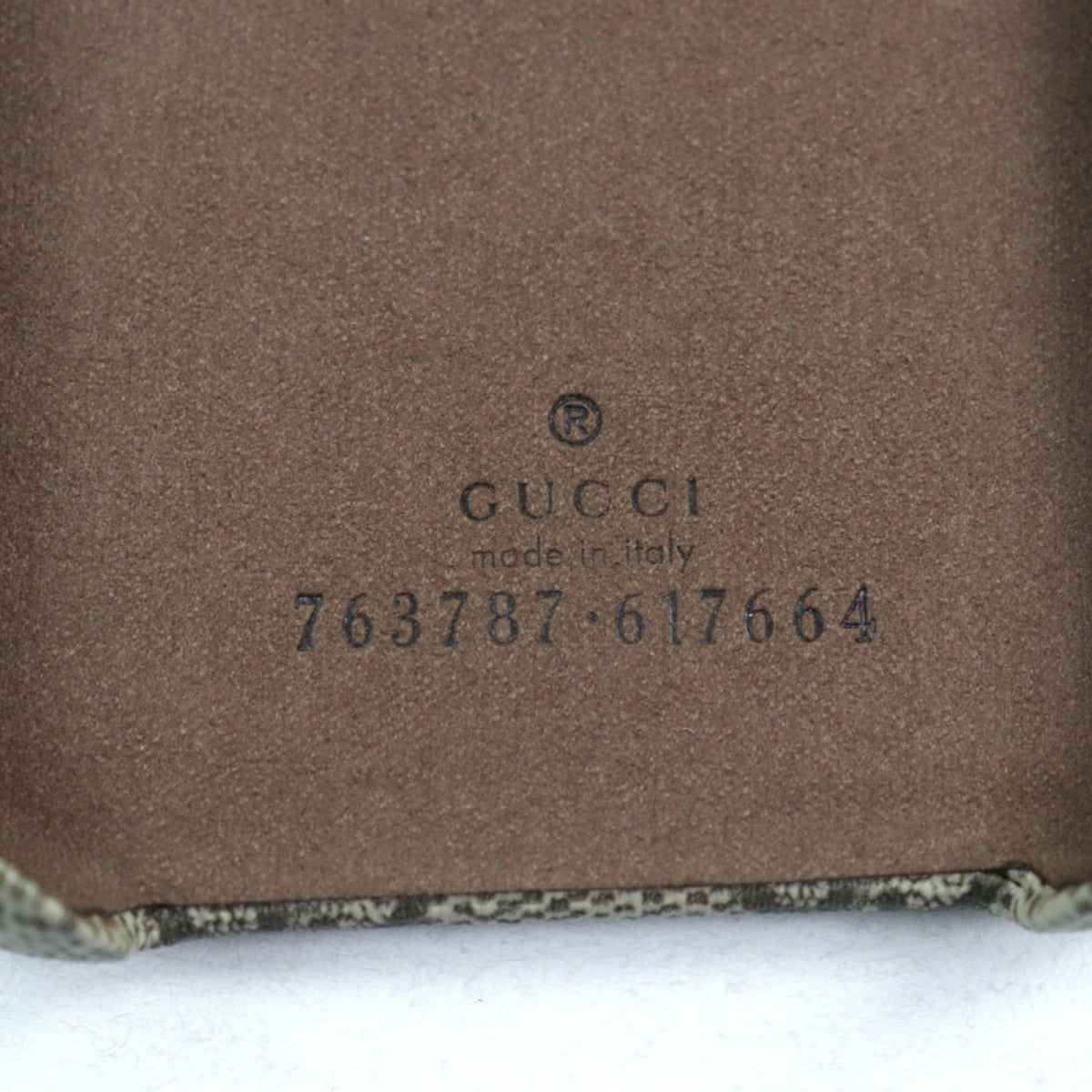 GUCCI iPhone case 763787 GG Supreme Canvas Beige type