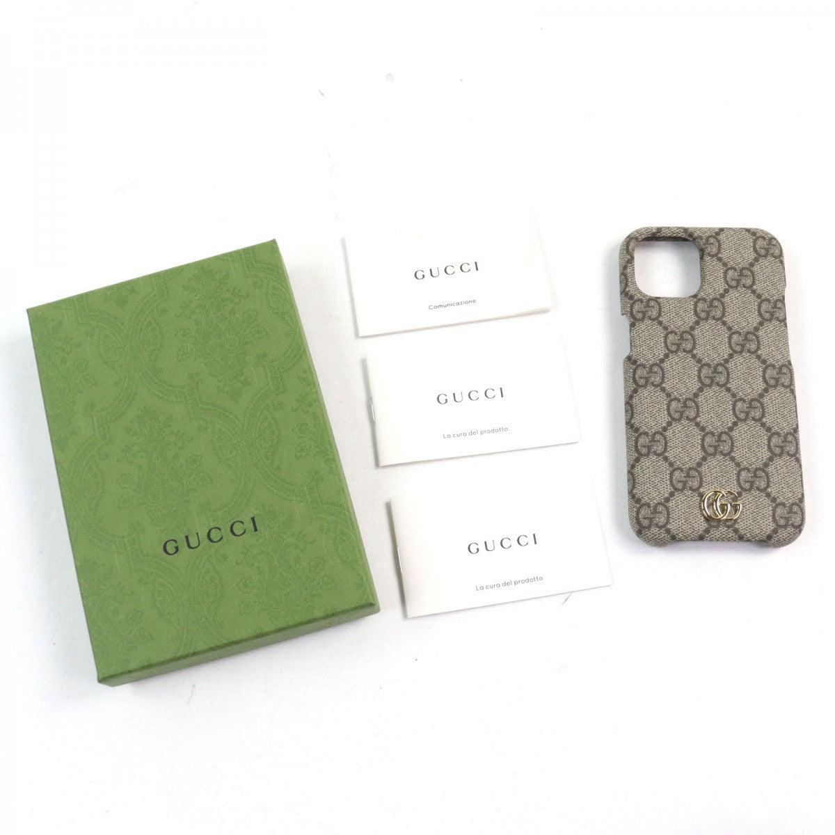 GUCCI iPhone case 763787 GG Supreme Canvas Beige type
