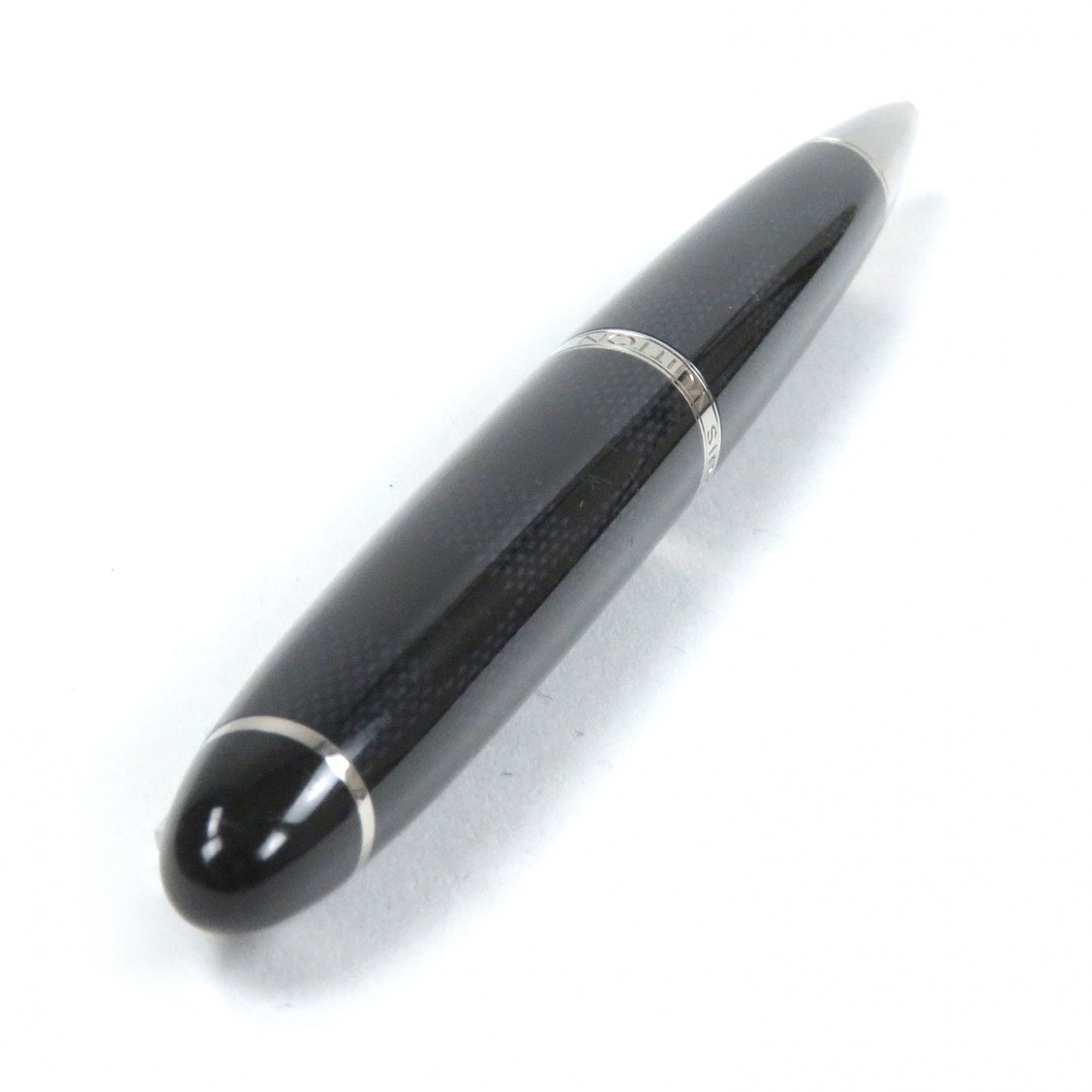 LOUIS VUITTON Ballpoint pen N79003 lacquer Black Silver Grand Tour Damier Graphite