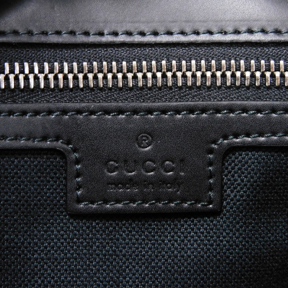 GUCCI Tote Bag 495559 K5IAN 1095 Soft GG Supreme canvas (polyurethane finish) x Calfskin black Soft GG Supreme Web stripe tote