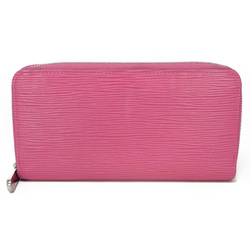 LOUIS VUITTON Long Wallet Purse M80113 Epi leather x grain leather Rose Pondicherry Epi Zippy wallet