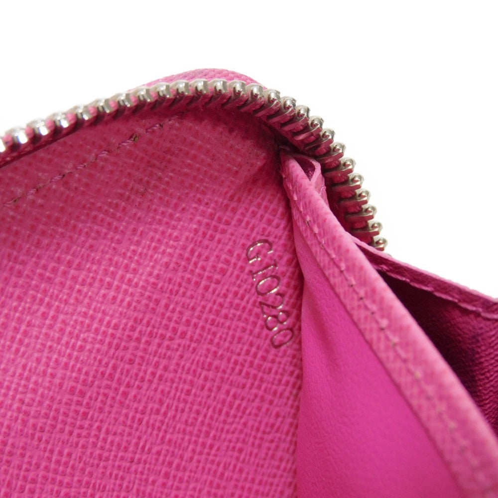 LOUIS VUITTON Long Wallet Purse M80113 Epi leather x grain leather Rose Pondicherry Epi Zippy wallet