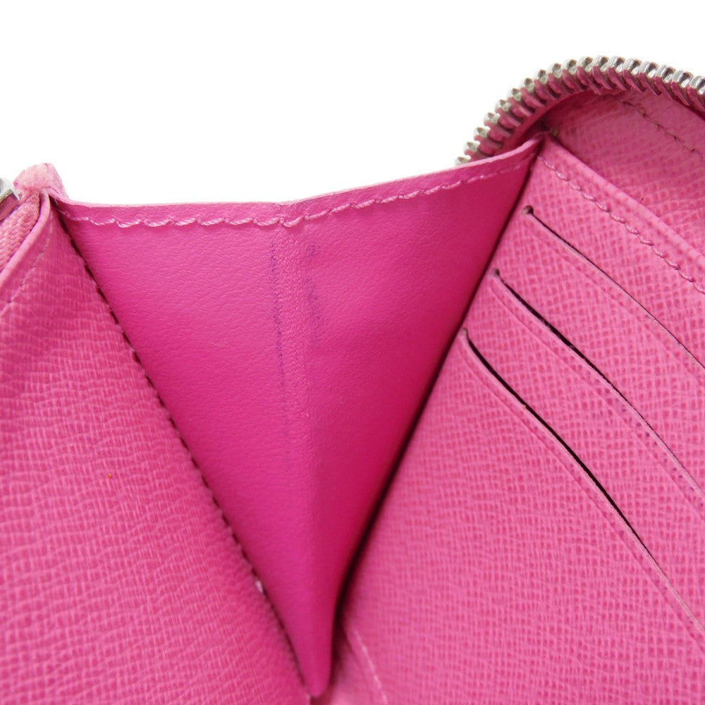 LOUIS VUITTON Long Wallet Purse M80113 Epi leather x grain leather Rose Pondicherry Epi Zippy wallet