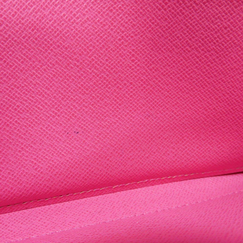LOUIS VUITTON Long Wallet Purse M80113 Epi leather x grain leather Rose Pondicherry Epi Zippy wallet