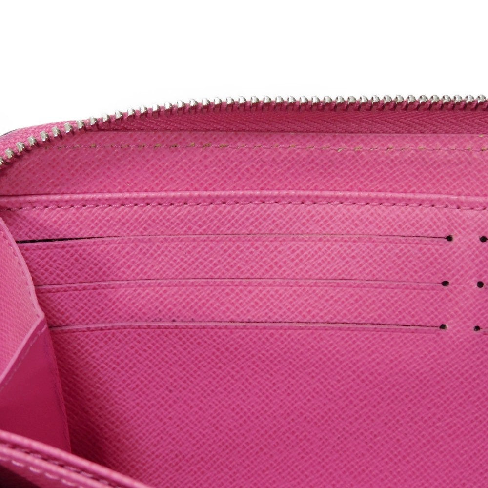 LOUIS VUITTON Long Wallet Purse M80113 Epi leather x grain leather Rose Pondicherry Epi Zippy wallet