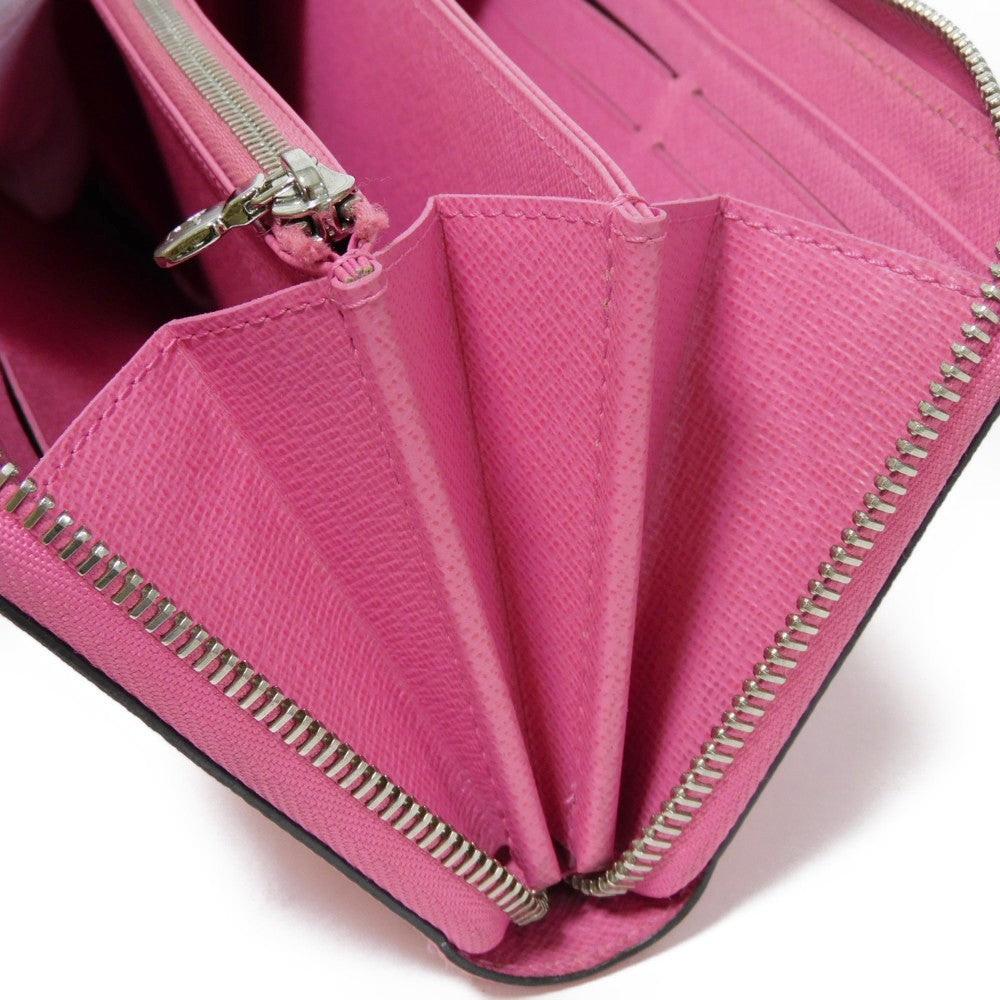 LOUIS VUITTON Long Wallet Purse M80113 Epi leather x grain leather Rose Pondicherry Epi Zippy wallet