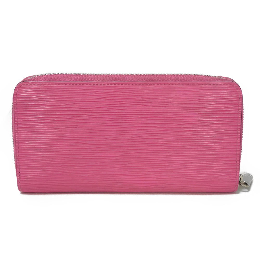 LOUIS VUITTON Long Wallet Purse M80113 Epi leather x grain leather Rose Pondicherry Epi Zippy wallet