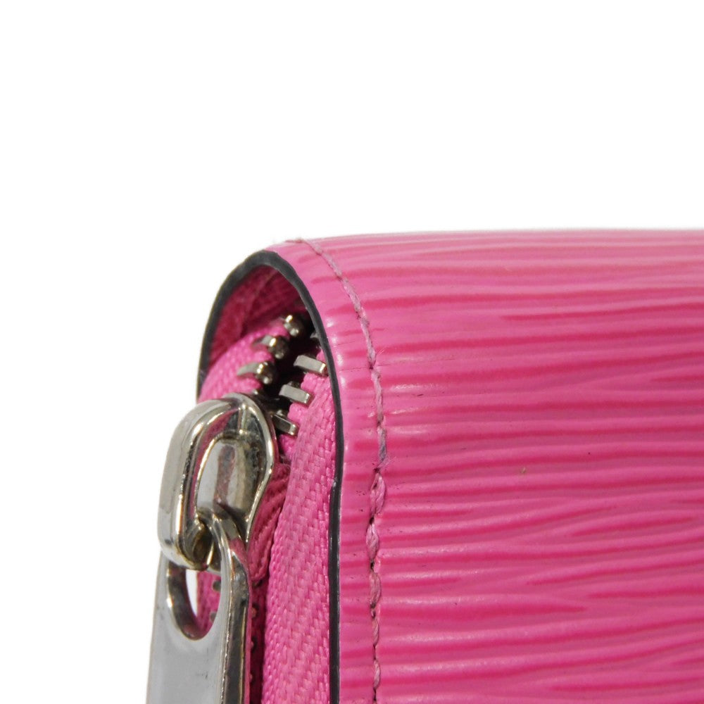LOUIS VUITTON Long Wallet Purse M80113 Epi leather x grain leather Rose Pondicherry Epi Zippy wallet