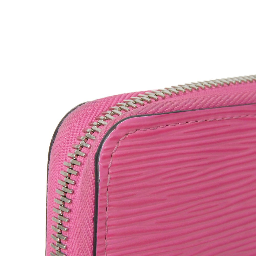 LOUIS VUITTON Long Wallet Purse M80113 Epi leather x grain leather Rose Pondicherry Epi Zippy wallet