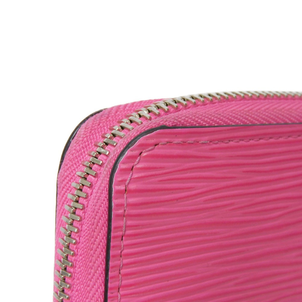 LOUIS VUITTON Long Wallet Purse M80113 Epi leather x grain leather Rose Pondicherry Epi Zippy wallet