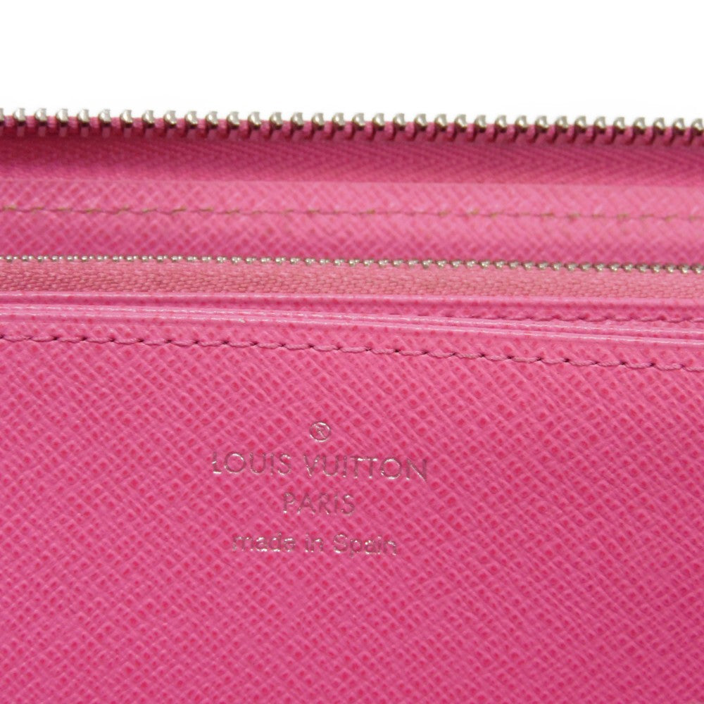 LOUIS VUITTON Long Wallet Purse M80113 Epi leather x grain leather Rose Pondicherry Epi Zippy wallet