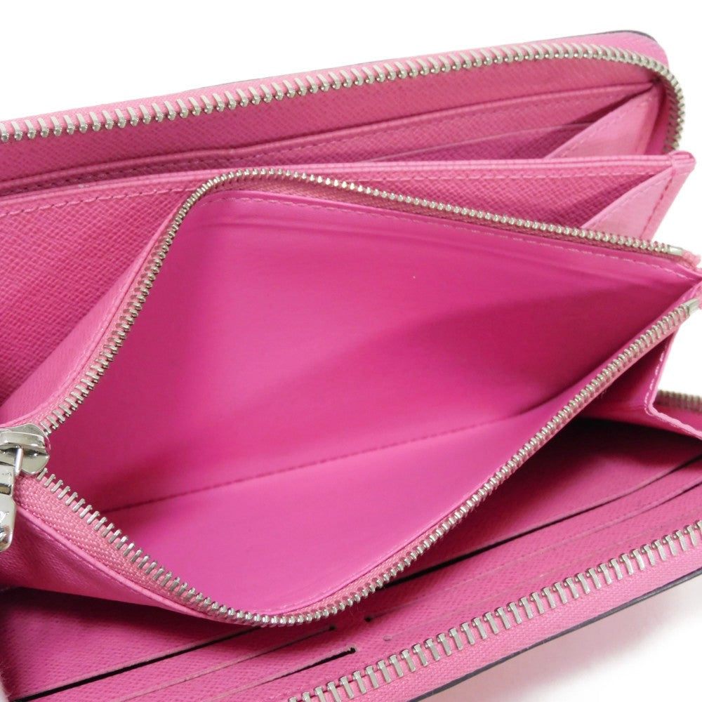 LOUIS VUITTON Long Wallet Purse M80113 Epi leather x grain leather Rose Pondicherry Epi Zippy wallet
