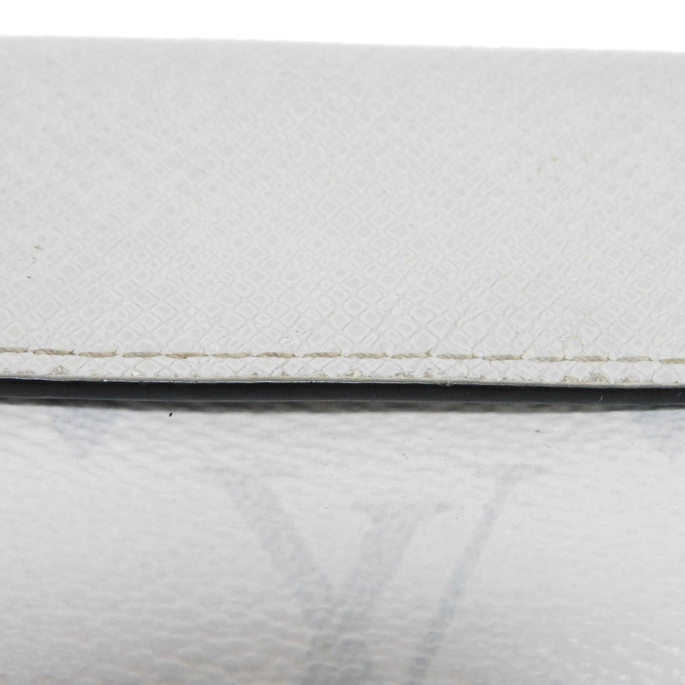 LOUIS VUITTON Tri-fold wallet M67621 Taiga leather x monogram canvas x smooth leather Antarctica Taiga Lama Monogram Discovery compact wallet