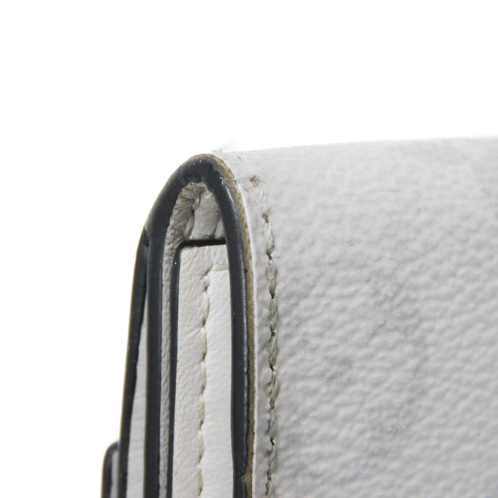 LOUIS VUITTON Tri-fold wallet M67621 Taiga leather x monogram canvas x smooth leather Antarctica Taiga Lama Monogram Discovery compact wallet