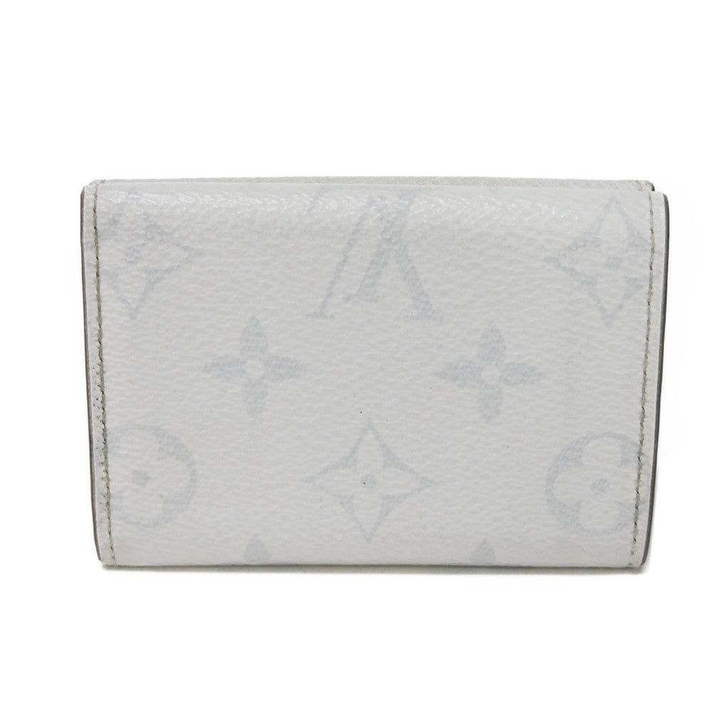 LOUIS VUITTON Tri-fold wallet M67621 Taiga leather x monogram canvas x smooth leather Antarctica Taiga Lama Monogram Discovery compact wallet