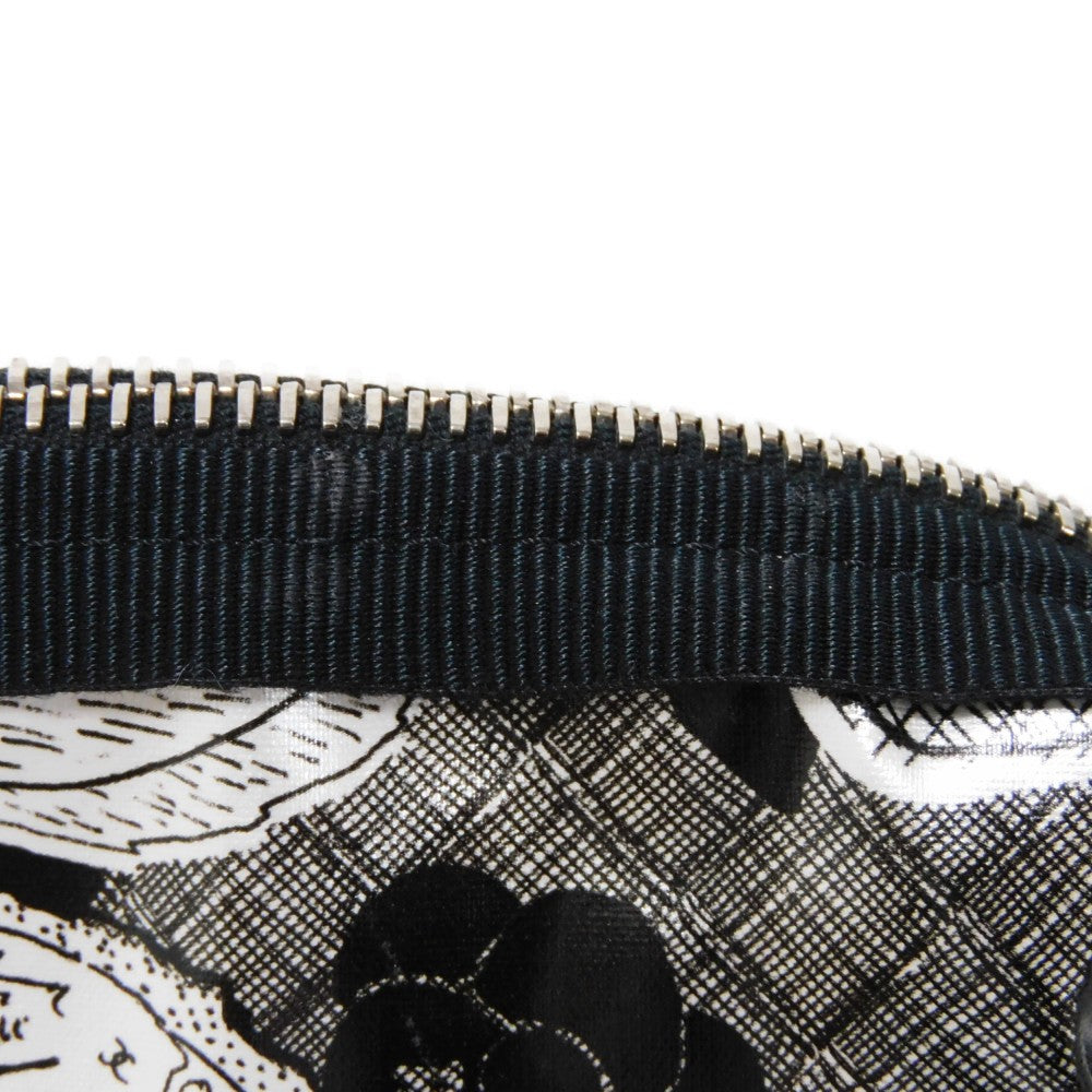 CHANEL Pouch A70811 Nylon black COCO Mark Camellia cosmetic pouch