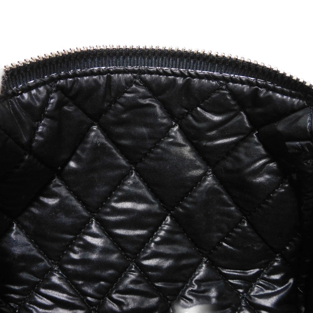 CHANEL Pouch A70811 Nylon black COCO Mark Camellia cosmetic pouch
