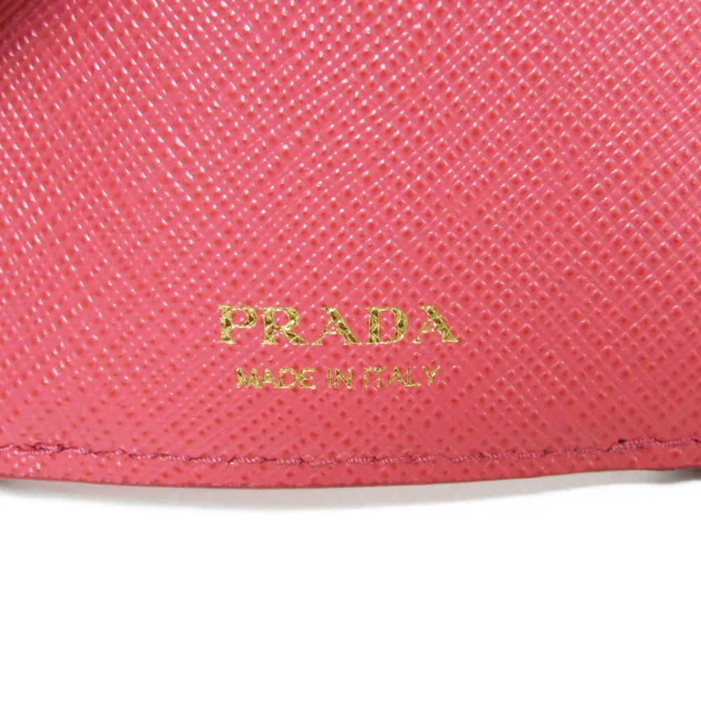 PRADA Tri-fold wallet 1MH021 QWA F0505 Safiano leather (stamped) Peonia logo metal Saffiano Mini Wallet