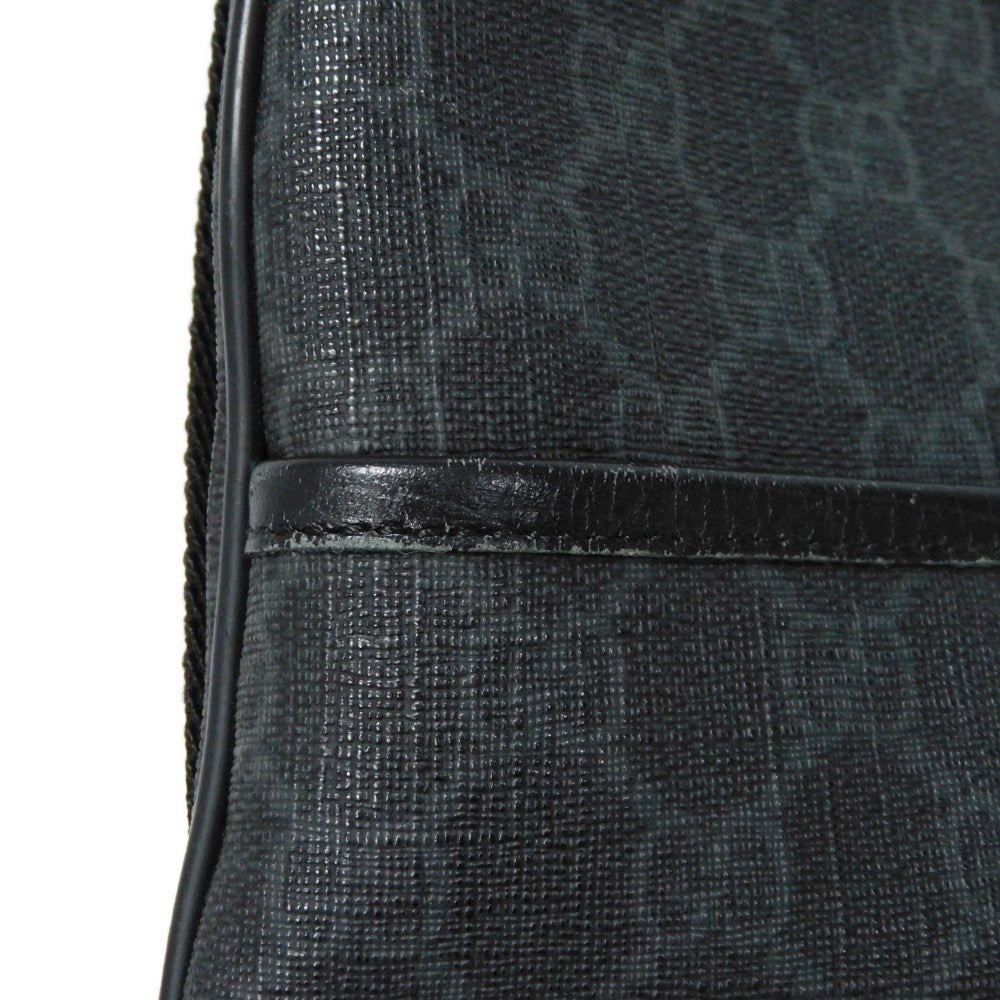 GUCCI Shoulder Bag 162904 GG Plus Canvas (PVC-coated) x Calfskin Leather black GG plus Medium messenger bag
