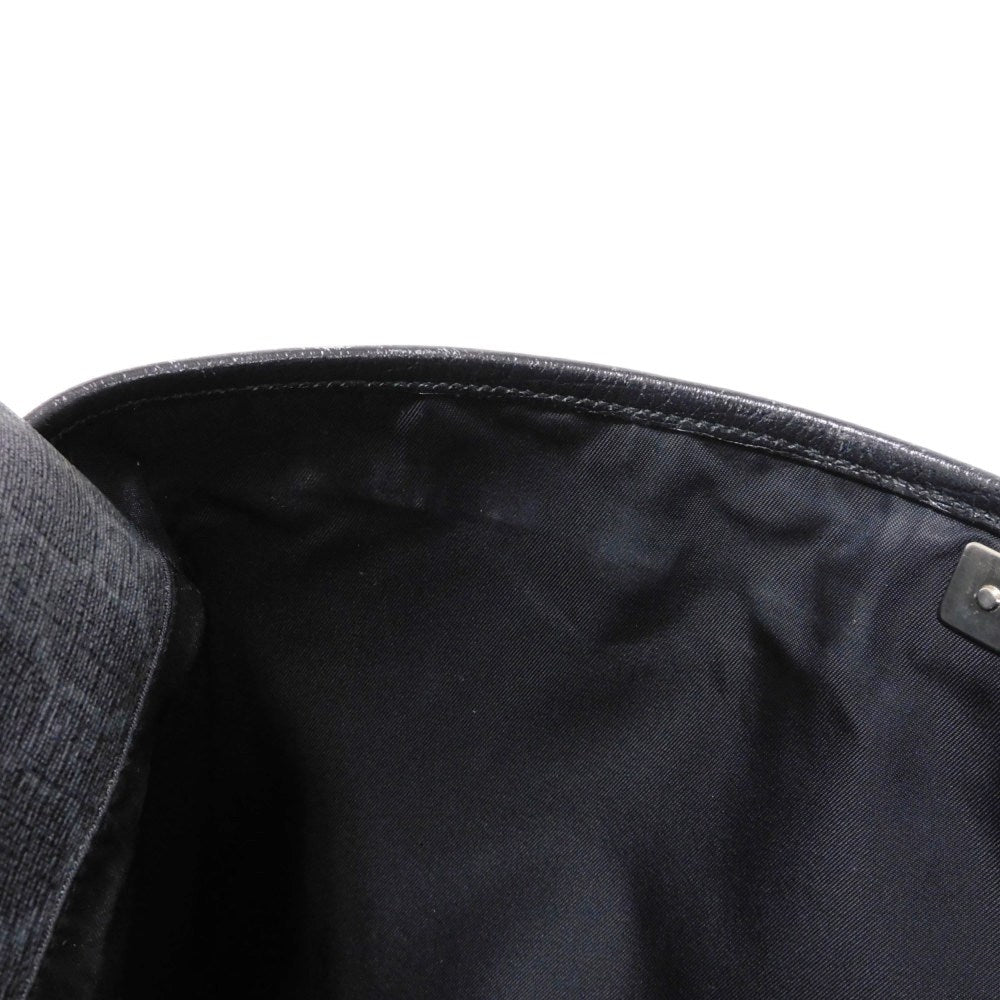 GUCCI Shoulder Bag 162904 GG Plus Canvas (PVC-coated) x Calfskin Leather black GG plus Medium messenger bag