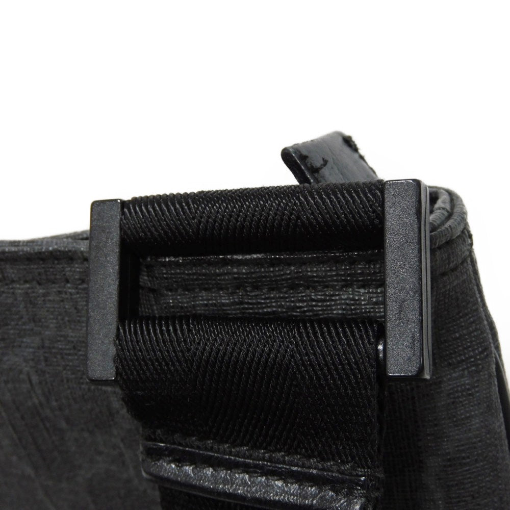 GUCCI Shoulder Bag 162904 GG Plus Canvas (PVC-coated) x Calfskin Leather black GG plus Medium messenger bag