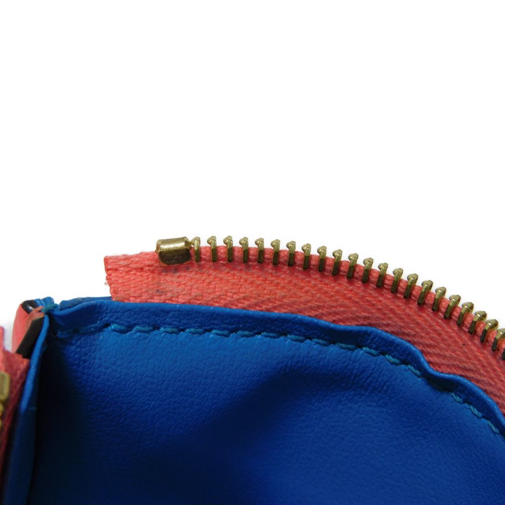 LOUIS VUITTON Tri-fold wallet M69177 Smooth Calfskin Leather Dahlia LV circle Portefeuille LV Pont Neuf Compact Rear