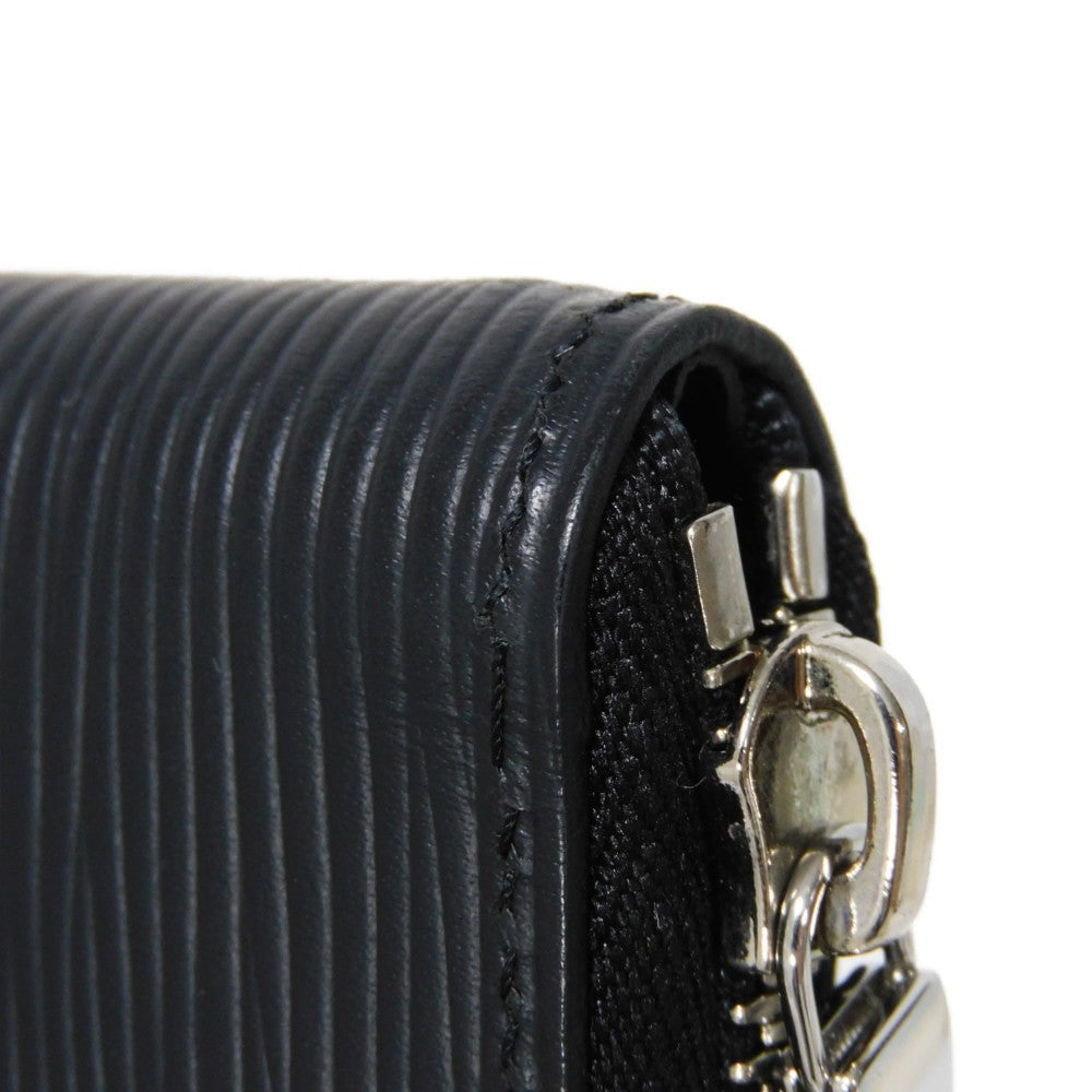 LOUIS VUITTON Long Wallet Purse M60965 Epi Leatherx grained leather (embossed) Noir Epi Zippy Wallet Vertical