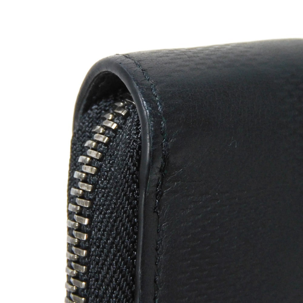 LOUIS VUITTON Long Wallet Purse N63548 Anfini Leather (Damie embossed) onyx Damier Anfini Zippy Wallet Vertical