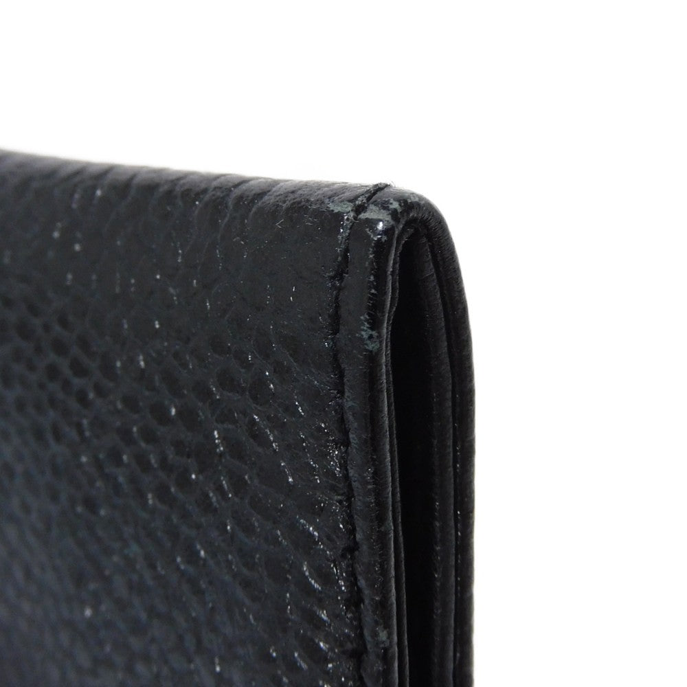 CHANEL Coin case Caviar skin black Big Coco Compact flap wallet