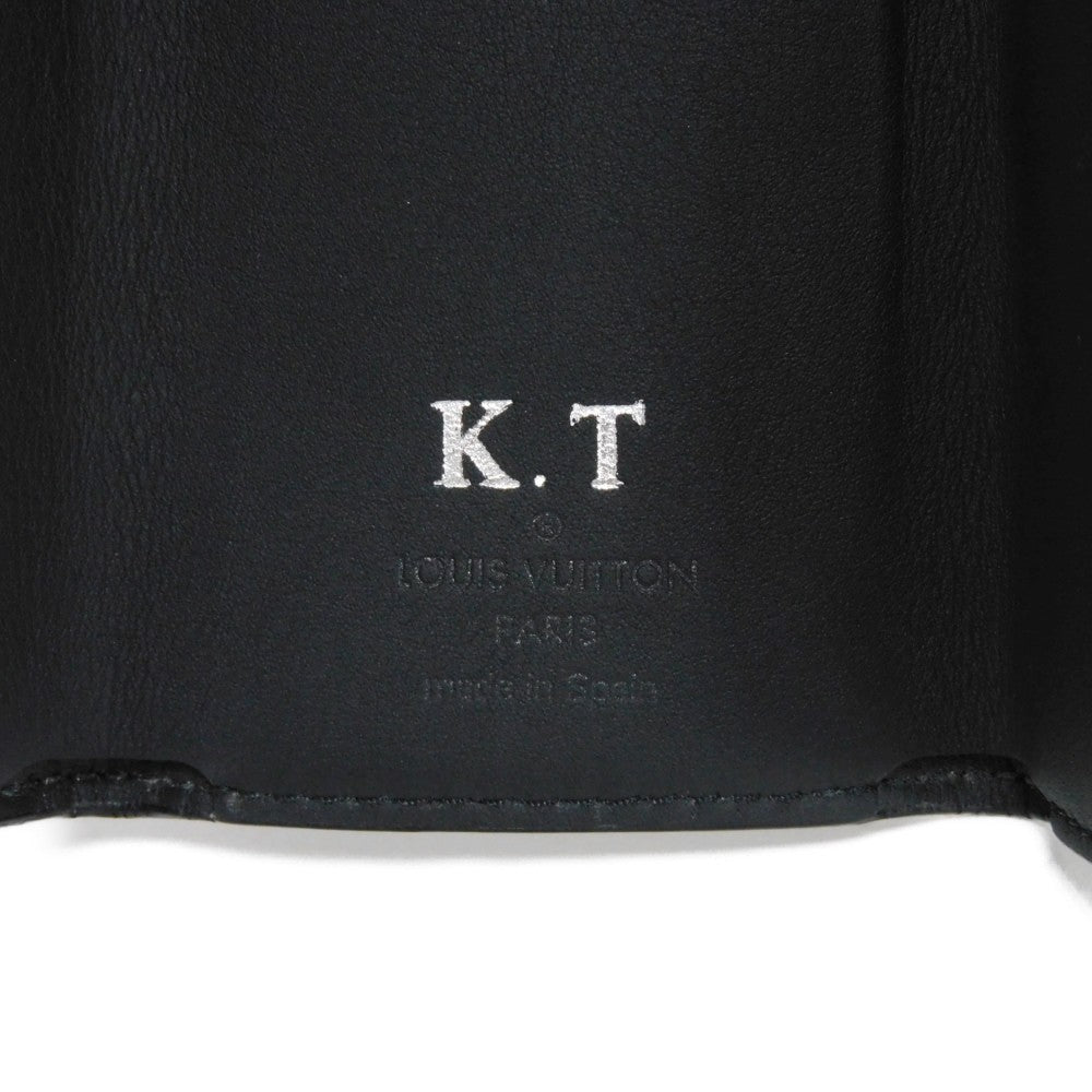 LOUIS VUITTON Tri-fold wallet M45417 Monogram Eclipse Reverse Canvas x Smooth Leather Noir Monogram Eclipse Reverse Discovery compact wallet