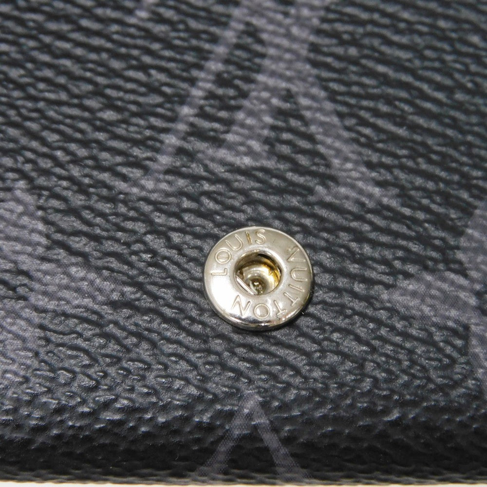 LOUIS VUITTON Tri-fold wallet M45417 Monogram Eclipse Reverse Canvas x Smooth Leather Noir Monogram Eclipse Reverse Discovery compact wallet