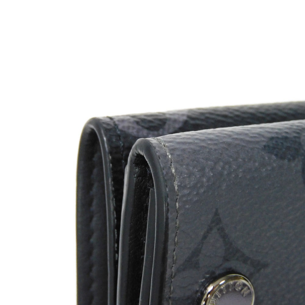 LOUIS VUITTON Tri-fold wallet M45417 Monogram Eclipse Reverse Canvas x Smooth Leather Noir Monogram Eclipse Reverse Discovery compact wallet