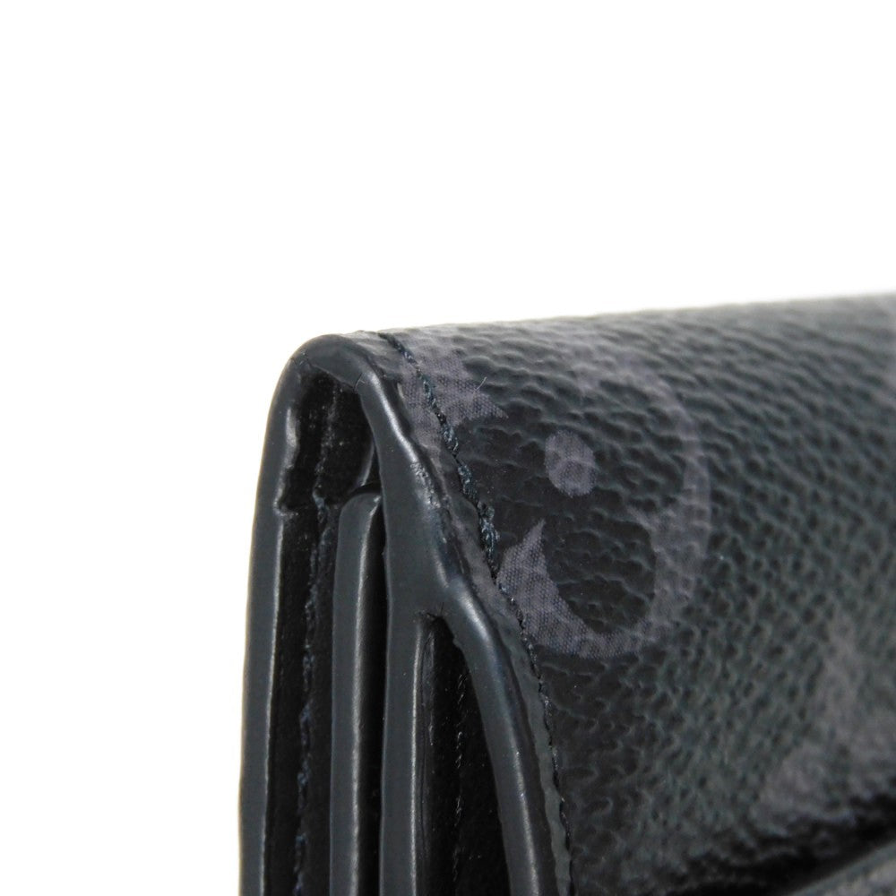 LOUIS VUITTON Tri-fold wallet M45417 Monogram Eclipse Reverse Canvas x Smooth Leather Noir Monogram Eclipse Reverse Discovery compact wallet